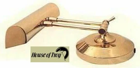 14" House of Troy Upright Brass Piano Lamp