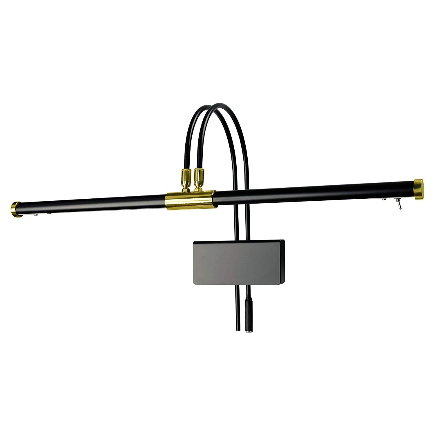 22" LED Grand Piano Lamp - Black with Brass Accents GPLED22 - Image 2