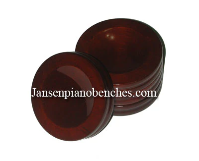 4" Jansen High Polish Piano Caster Cups - Image 4