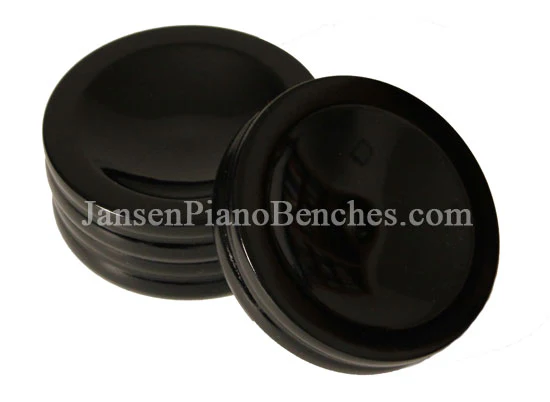 4" Jansen High Polish Piano Caster Cups - Image 6
