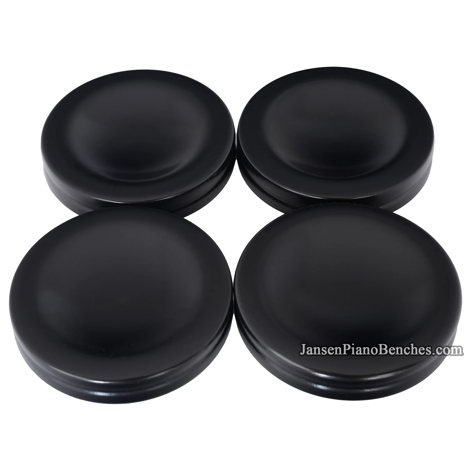 4" Jansen Satin Piano Caster Cups - Image 9