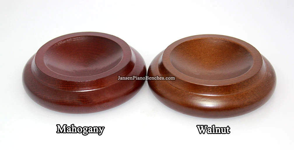 3 1/2" Royal Wood Piano Caster Cups - Image 4