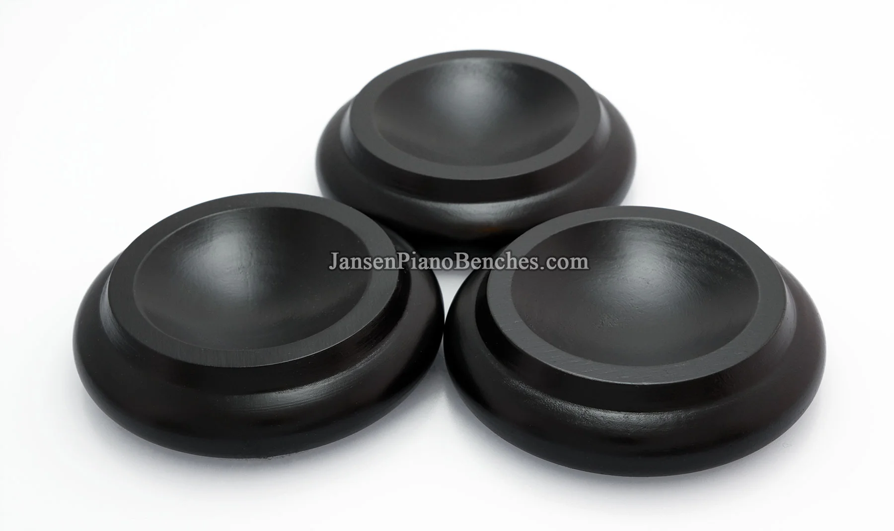 3 1/2" Royal Wood Piano Caster Cups - Image 5