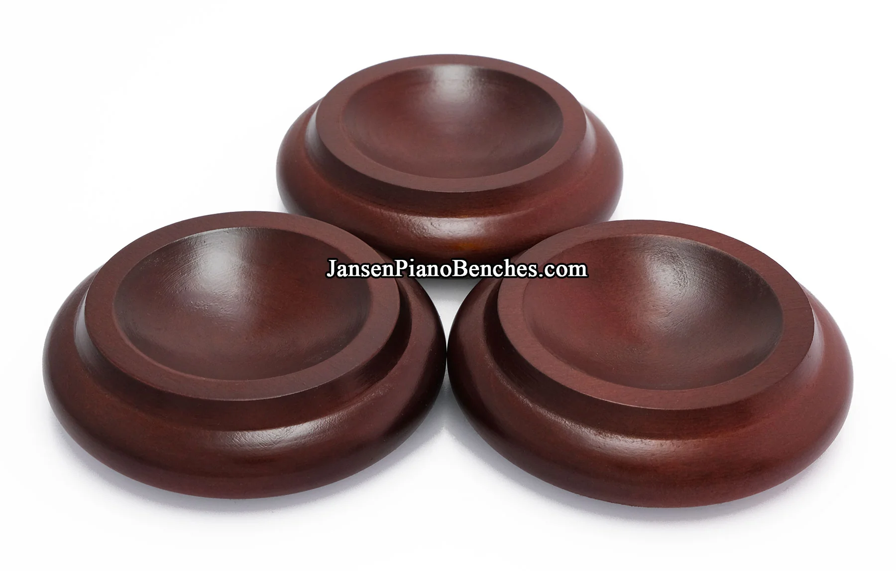 3 1/2" Royal Wood Piano Caster Cups - Image 7