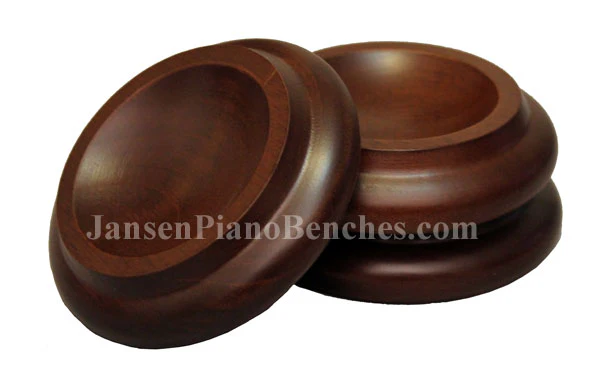 3 1/2" Royal Wood Piano Caster Cups - Image 8