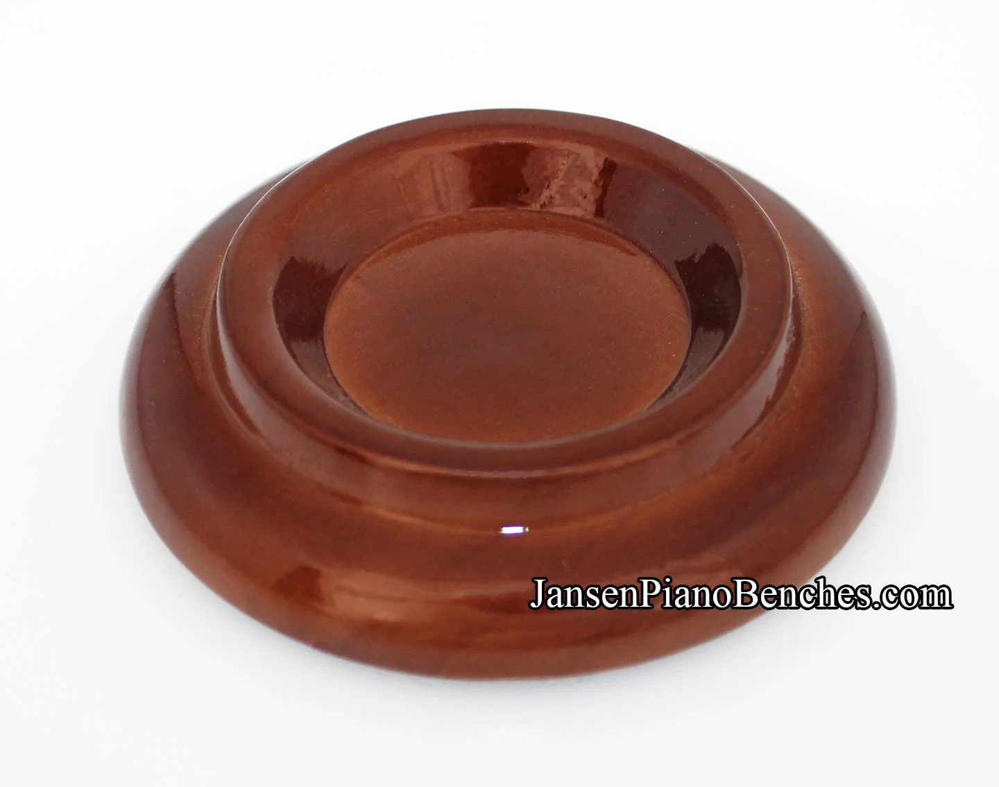 3 1/2" Hardwood Piano Caster Cups - Satin or High Gloss - Image 3