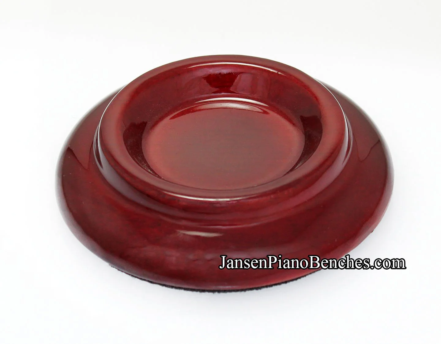 3 1/2" Hardwood Piano Caster Cups - Satin or High Gloss - Image 4