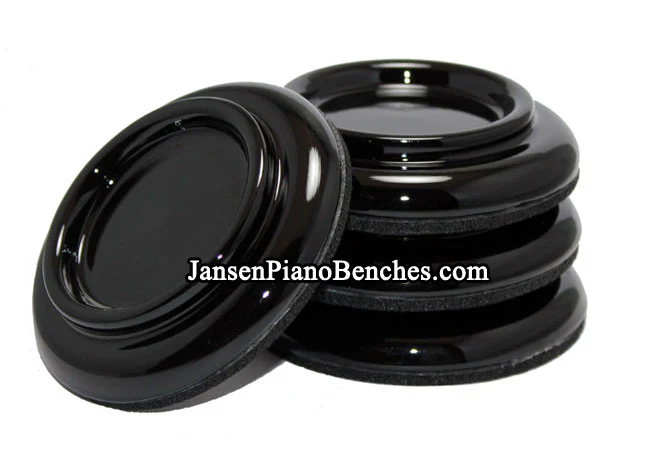 3 1/2" Hardwood Piano Caster Cups - Satin or High Gloss - Image 5