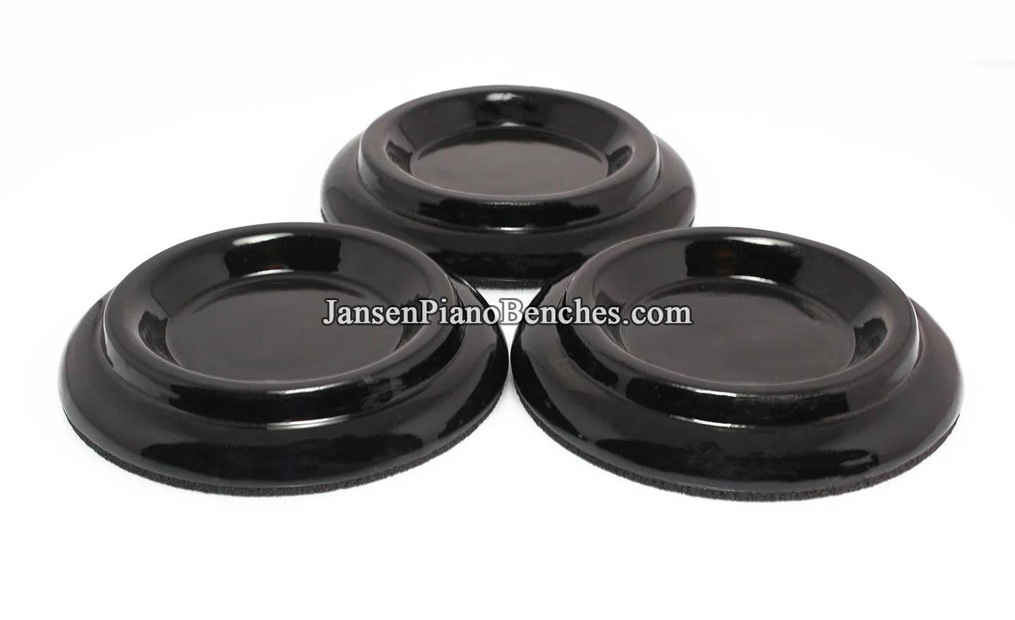 3 1/2" Hardwood Piano Caster Cups - Satin or High Gloss - Image 6