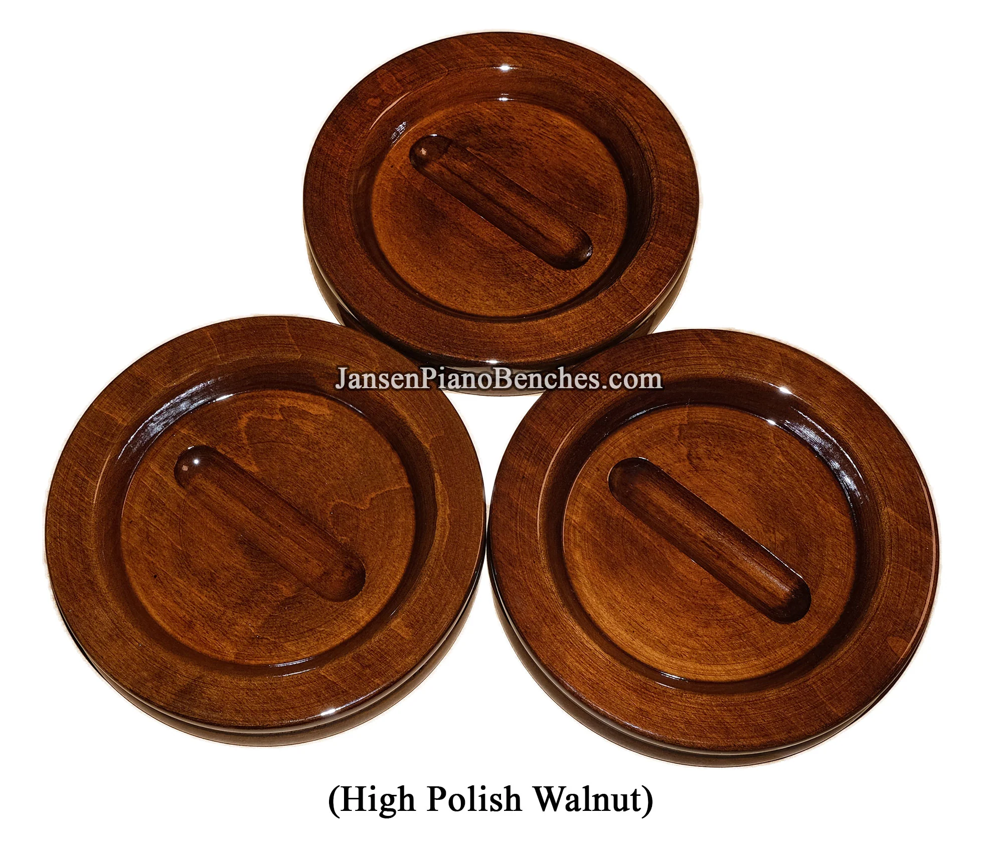 5" High Polish Piano Caster Cups Jansen - Image 9