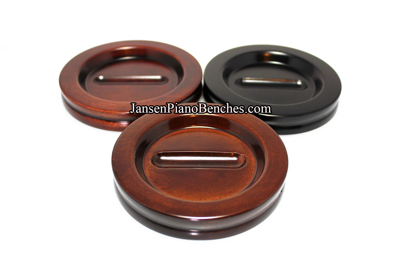 5" Jansen Satin Grand Piano Caster Cups - Image 15
