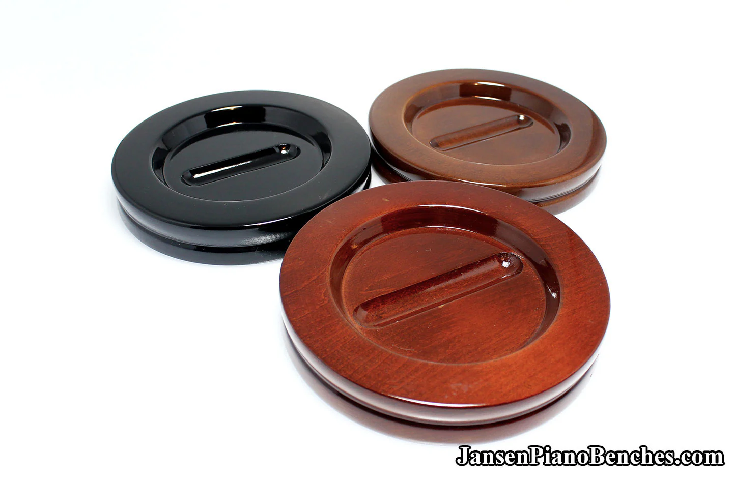 5 1/2" Jansen High Polish Grand Piano Caster Cups - Image 11