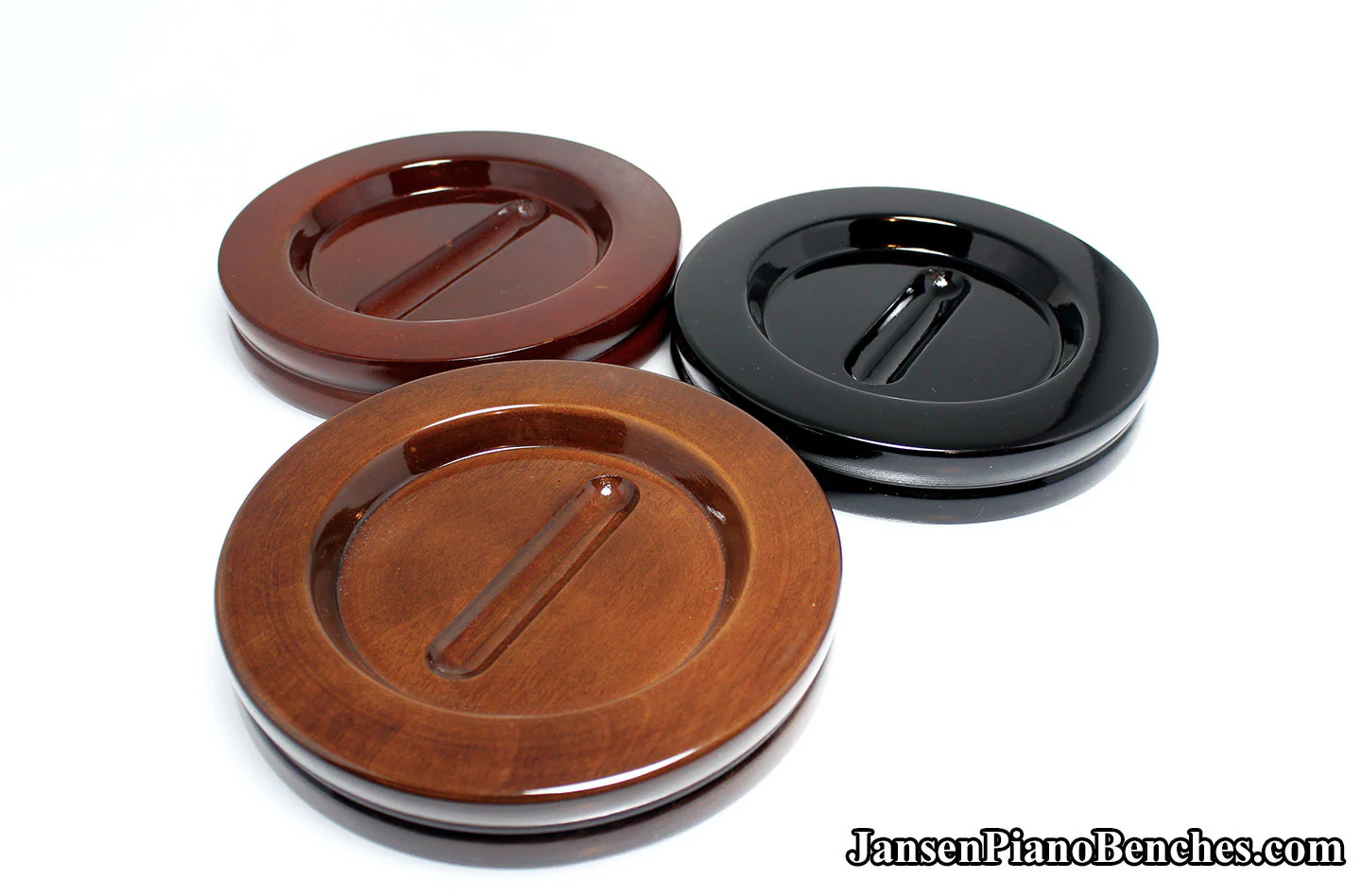 5 1/2" Jansen High Polish Grand Piano Caster Cups - Image 21