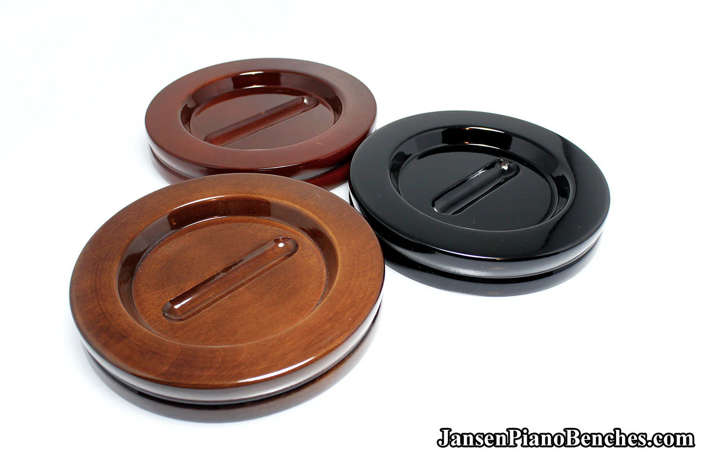 5 1/2" Jansen High Polish Grand Piano Caster Cups - Image 22
