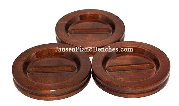 5 1/2" Jansen High Polish Grand Piano Caster Cups - Image 6