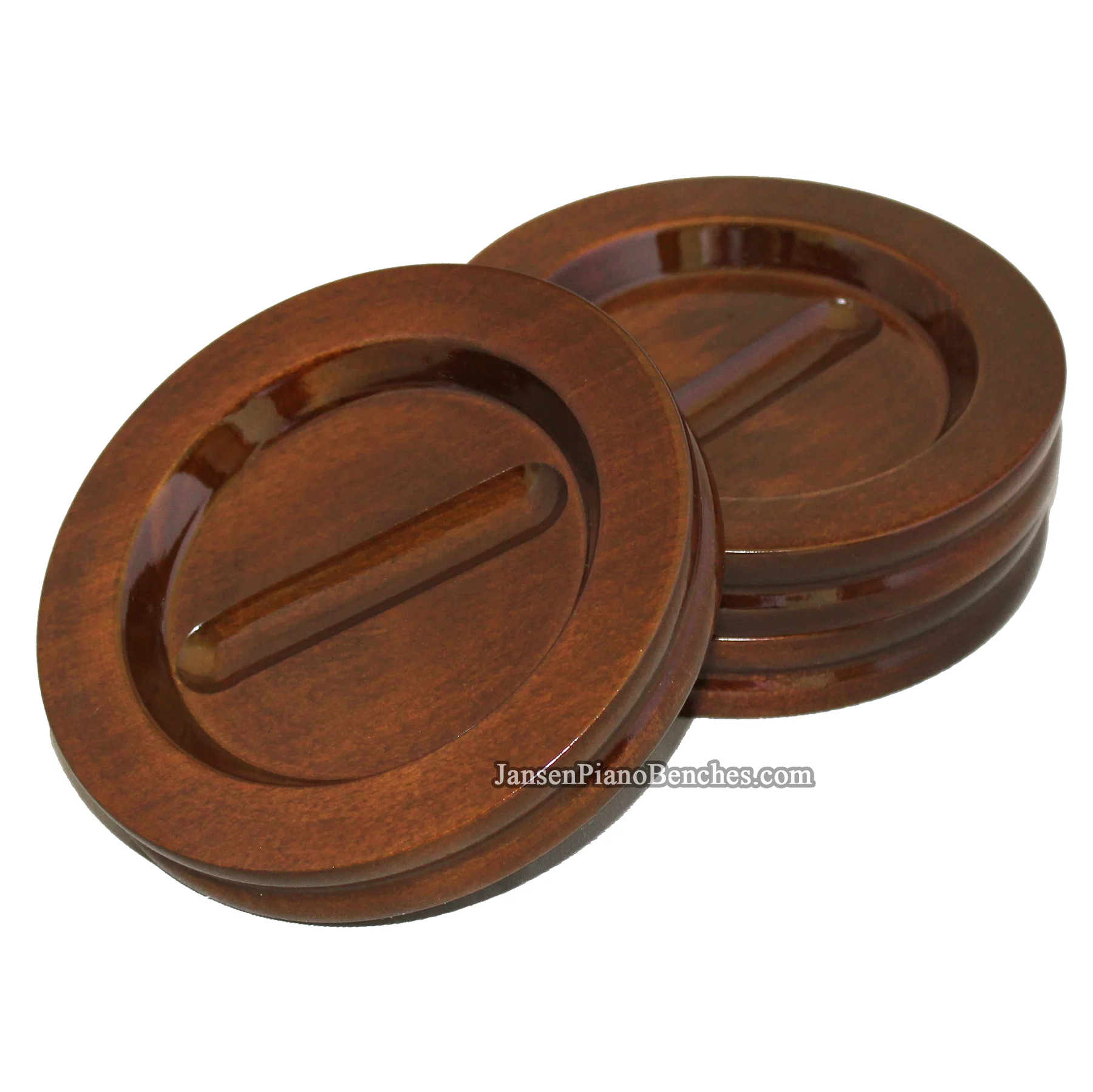 5 1/2" Jansen High Polish Grand Piano Caster Cups - Image 7