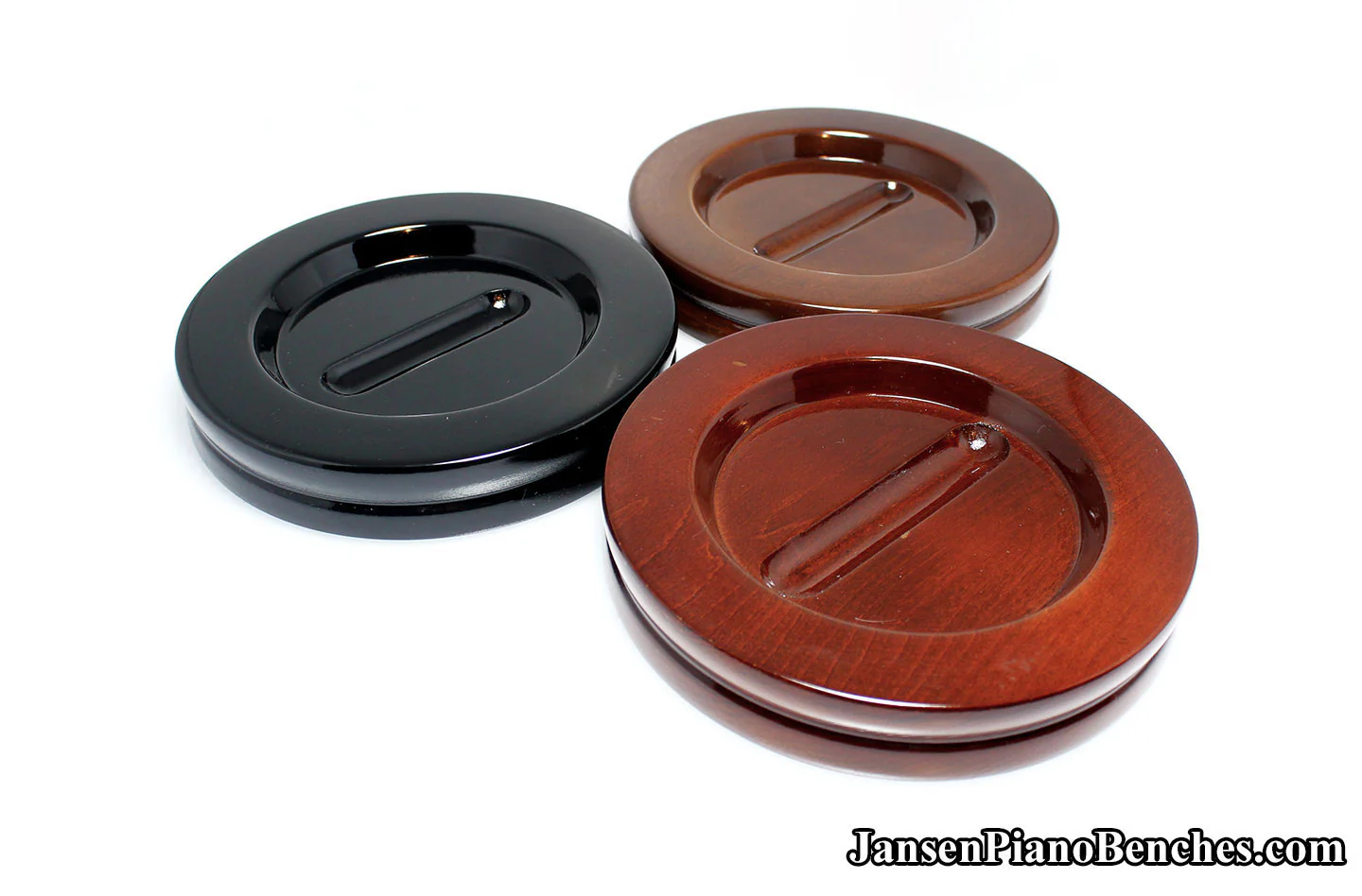 5 1/2" Jansen Satin Grand Piano Caster Cups - Image 13