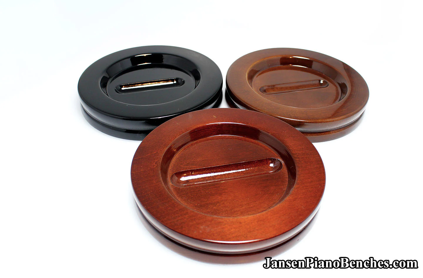 5 1/2" Jansen Satin Grand Piano Caster Cups - Image 15