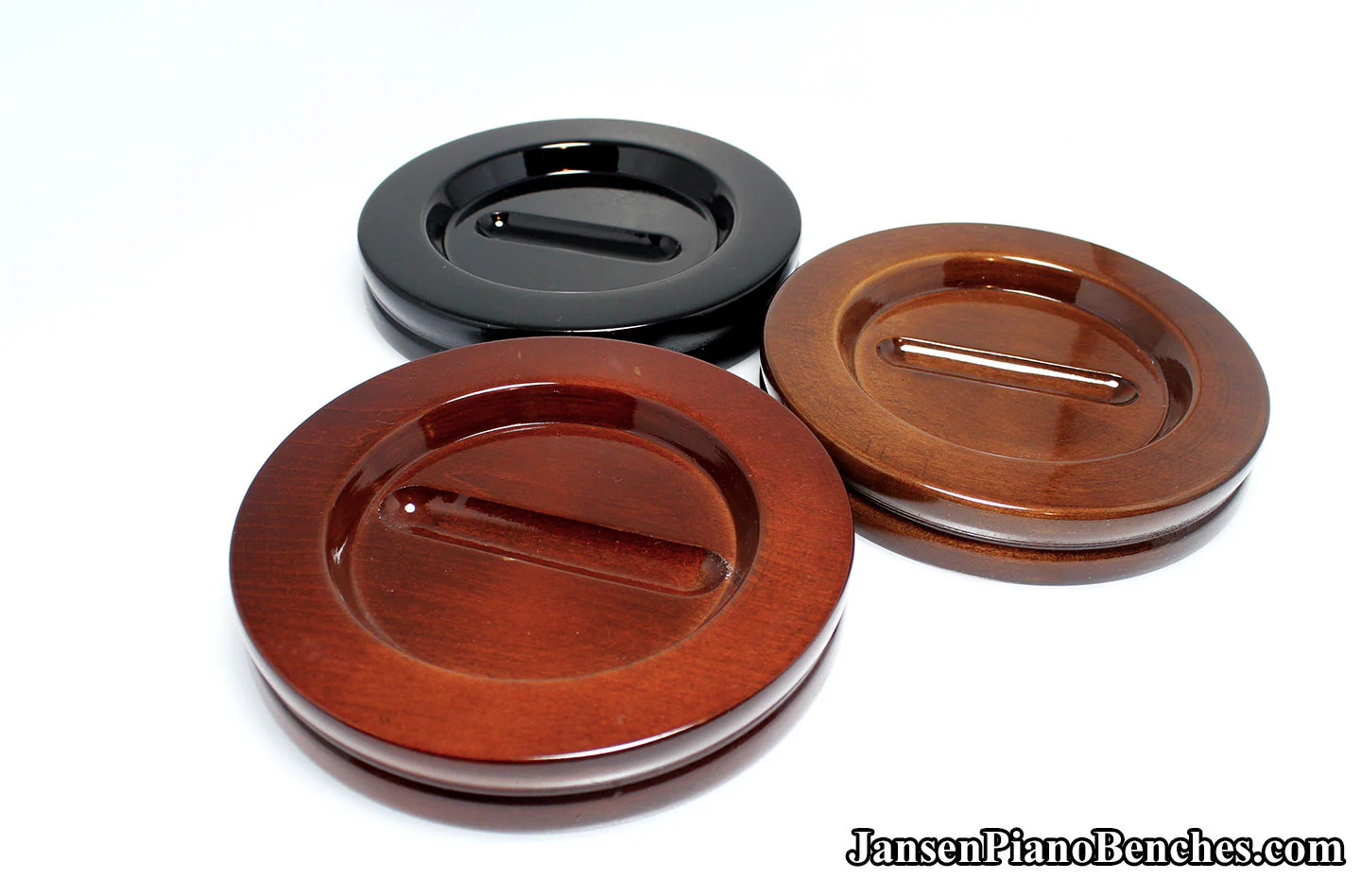 5 1/2" Jansen Satin Grand Piano Caster Cups - Image 17