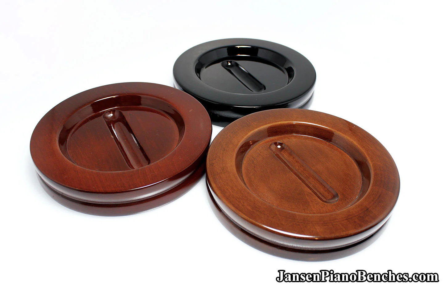 5 1/2" Jansen Satin Grand Piano Caster Cups - Image 20