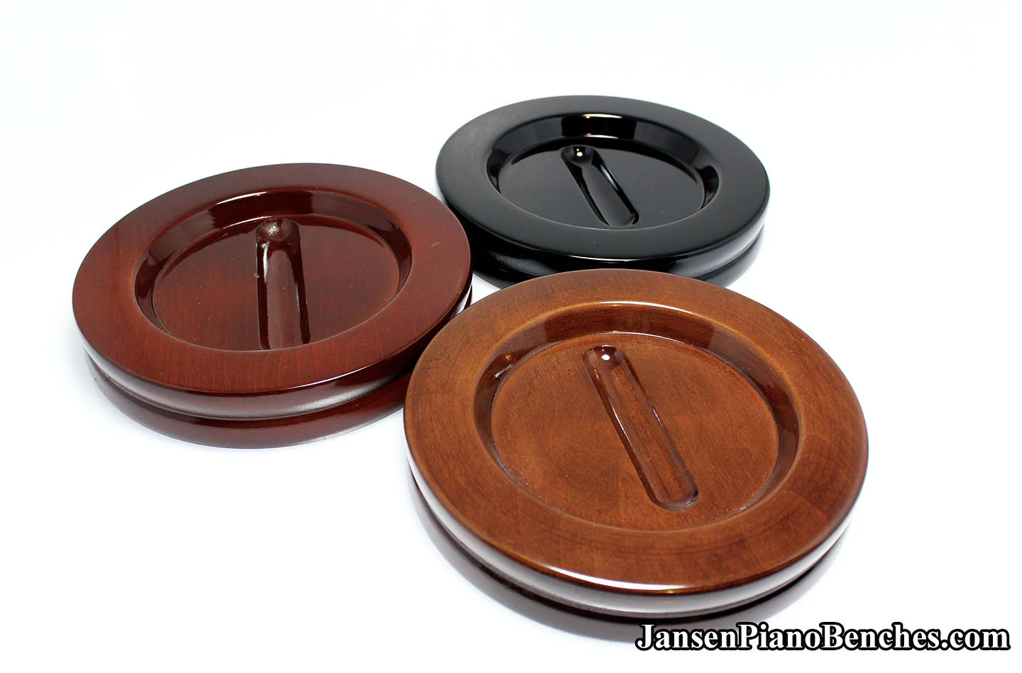 5 1/2" Jansen Satin Grand Piano Caster Cups - Image 21