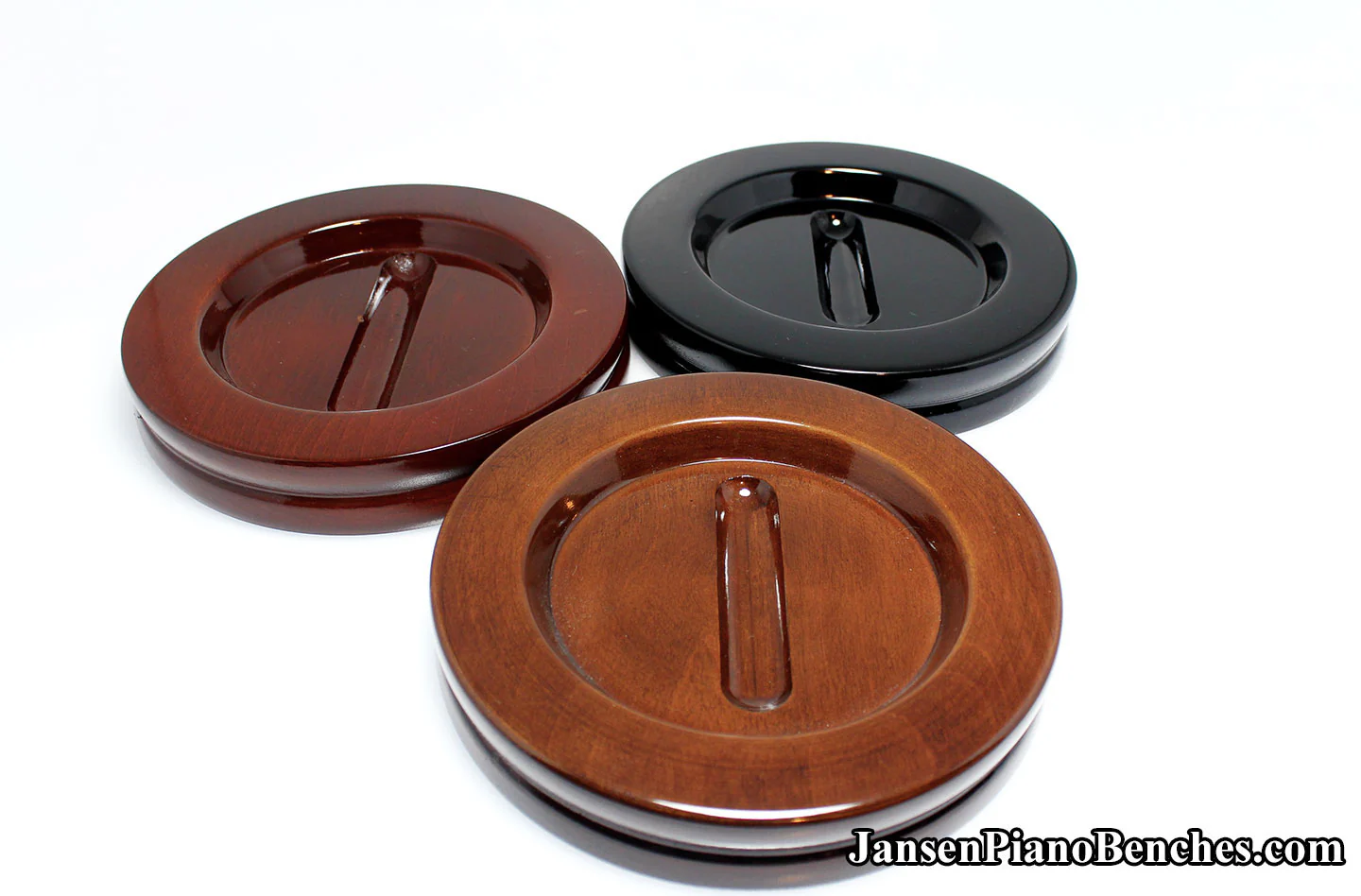 5 1/2" Jansen Satin Grand Piano Caster Cups - Image 22