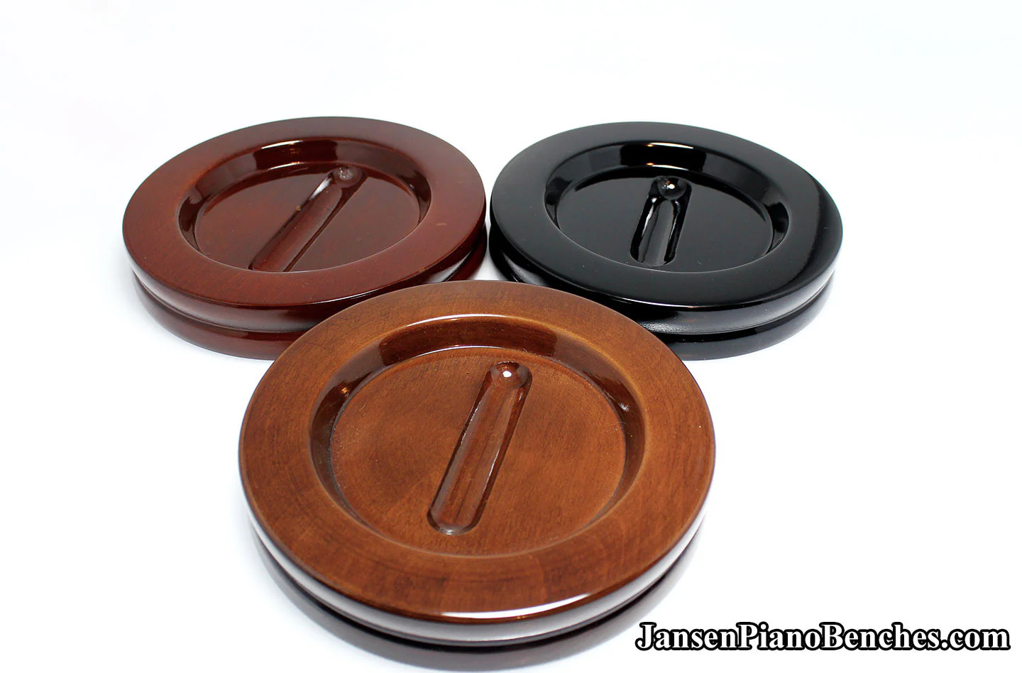 5 1/2" Jansen Satin Grand Piano Caster Cups - Image 23