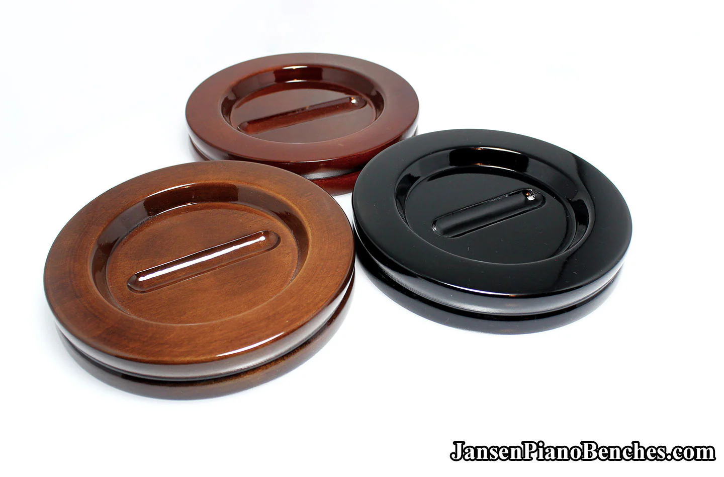 5 1/2" Jansen Satin Grand Piano Caster Cups - Image 26