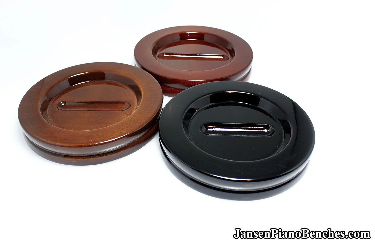 5 1/2" Jansen Satin Grand Piano Caster Cups - Image 28