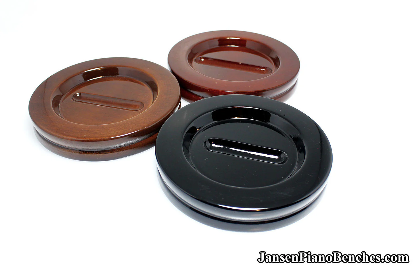 5 1/2" Jansen Satin Grand Piano Caster Cups - Image 29