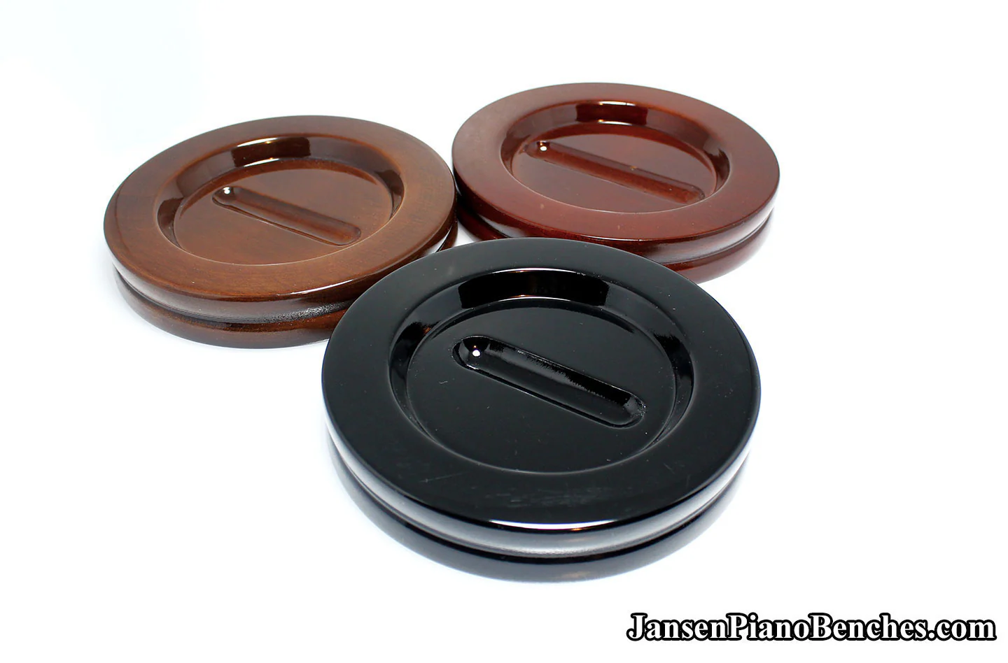 5 1/2" Jansen Satin Grand Piano Caster Cups - Image 30
