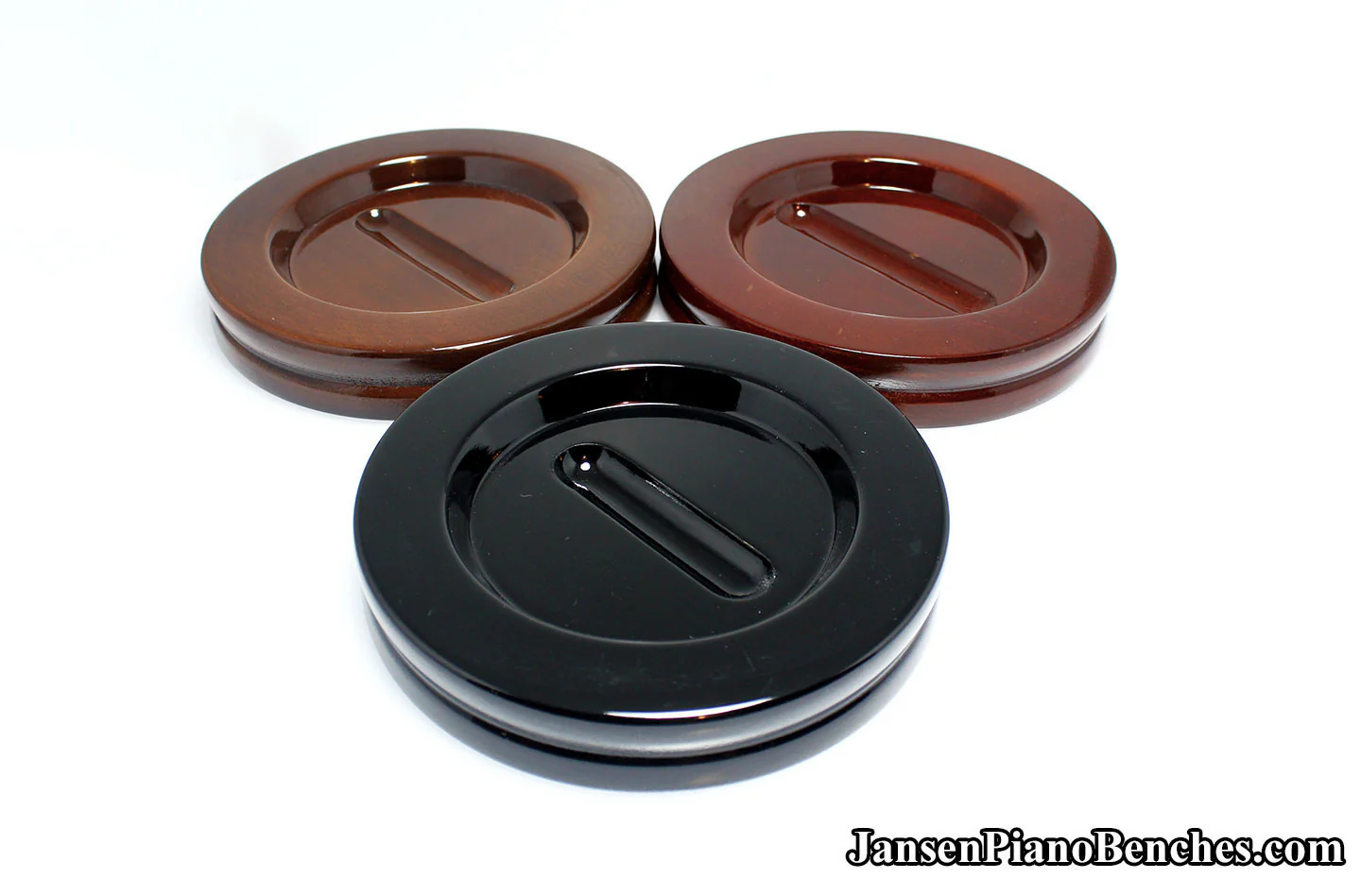 5 1/2" Jansen Satin Grand Piano Caster Cups - Image 31