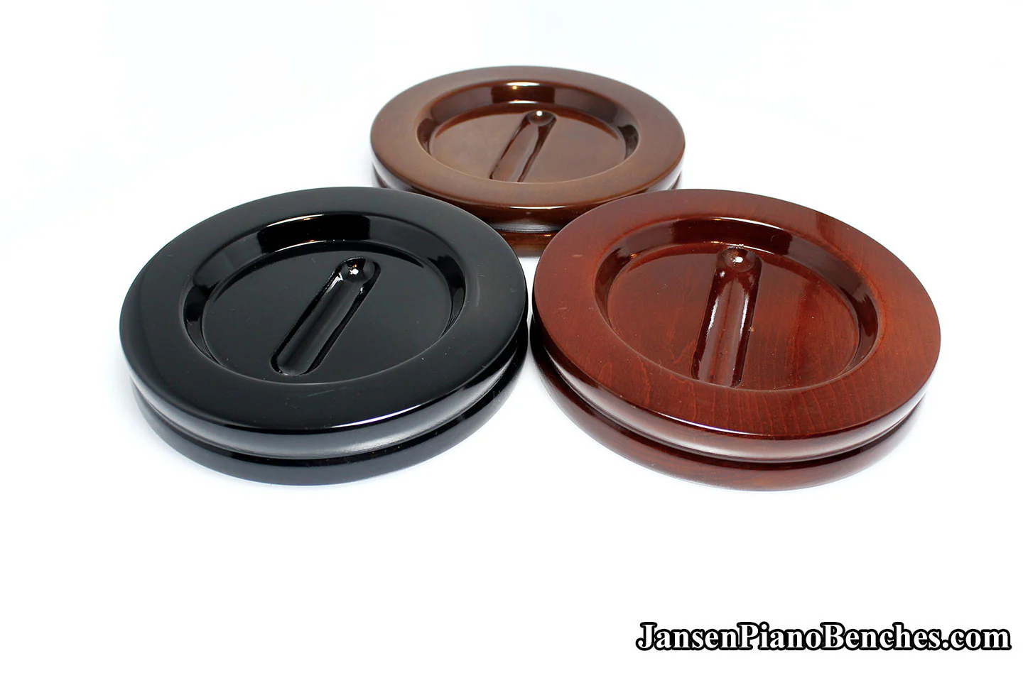 5 1/2" Jansen Satin Grand Piano Caster Cups - Image 35