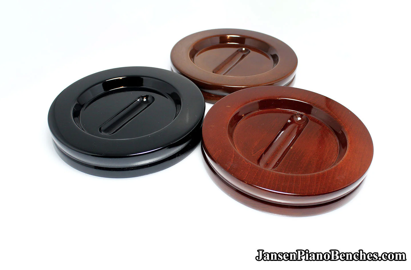 5 1/2" Jansen Satin Grand Piano Caster Cups - Image 36