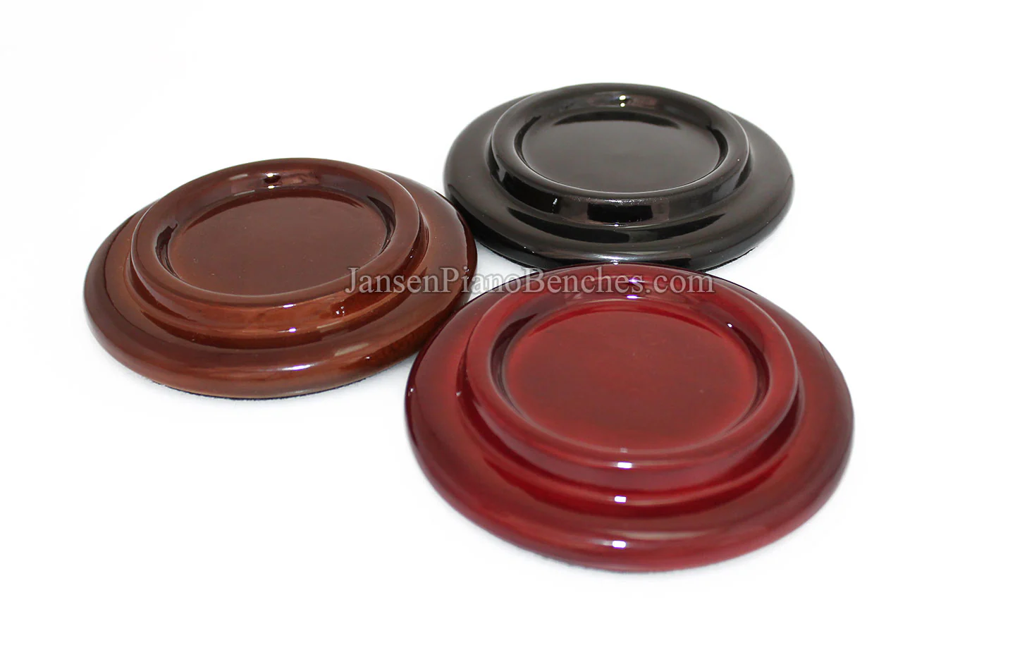 5" Hardwood Piano Caster Cups - Satin or High Gloss - Image 10