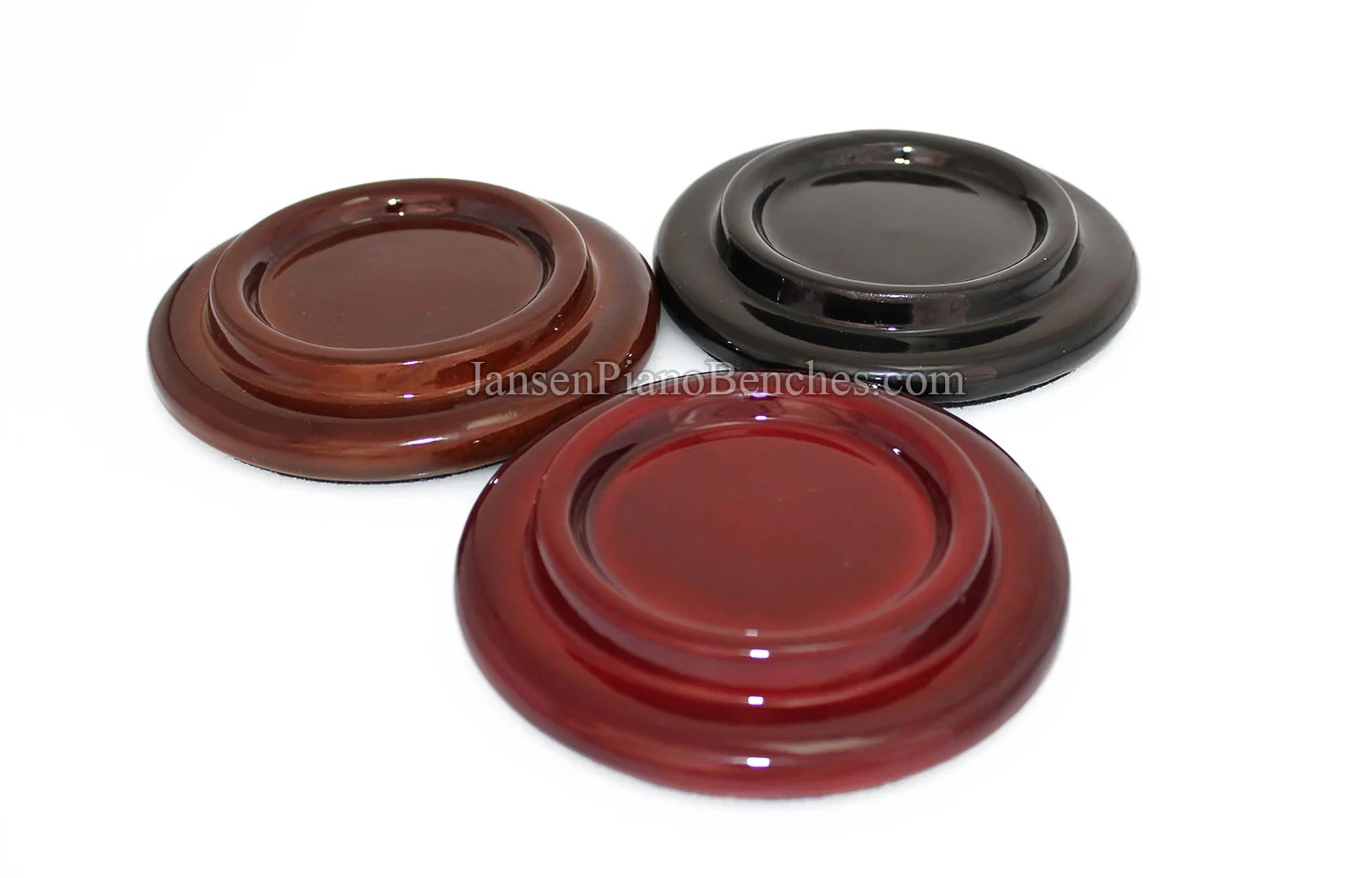 5" Hardwood Piano Caster Cups - Satin or High Gloss - Image 11