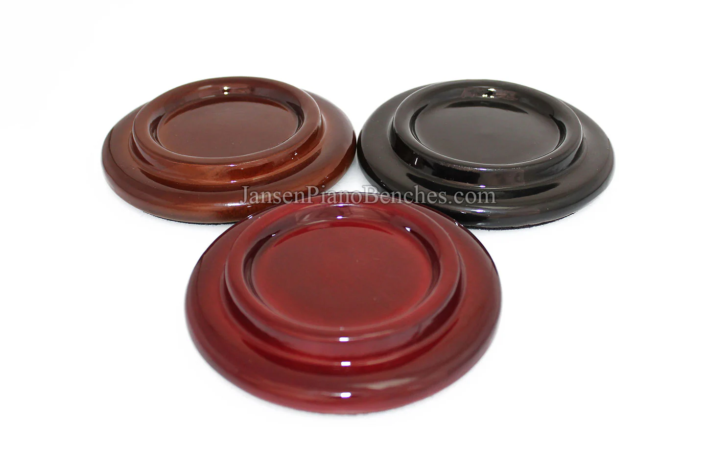 5" Hardwood Piano Caster Cups - Satin or High Gloss - Image 12