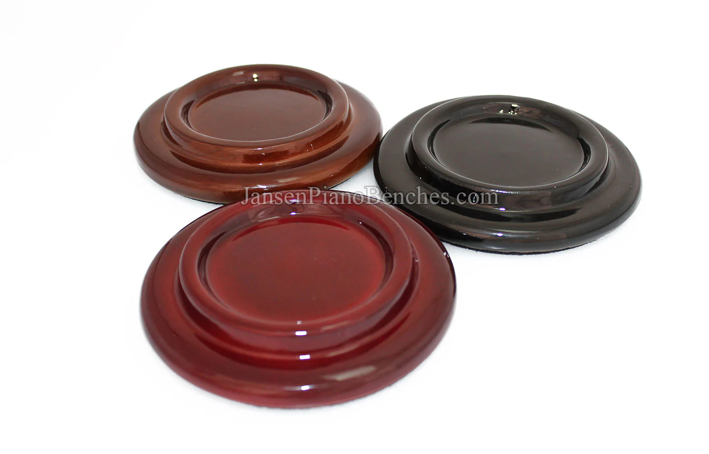 5" Hardwood Piano Caster Cups - Satin or High Gloss - Image 13