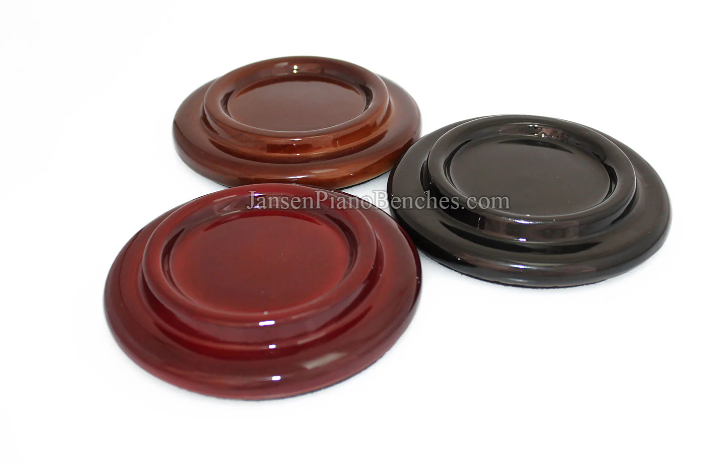 5" Hardwood Piano Caster Cups - Satin or High Gloss - Image 14