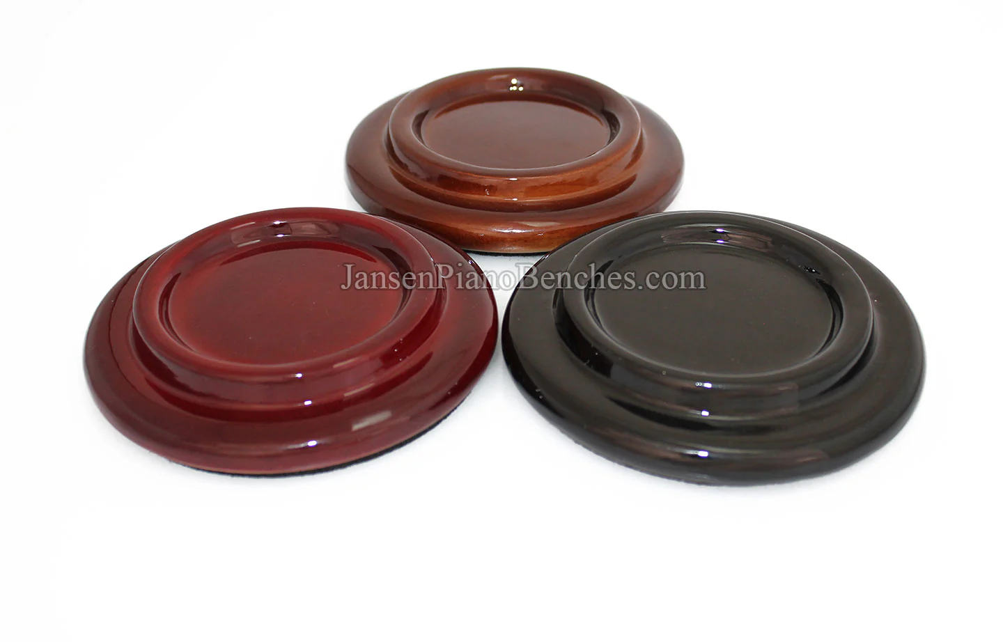 5" Hardwood Piano Caster Cups - Satin or High Gloss - Image 16