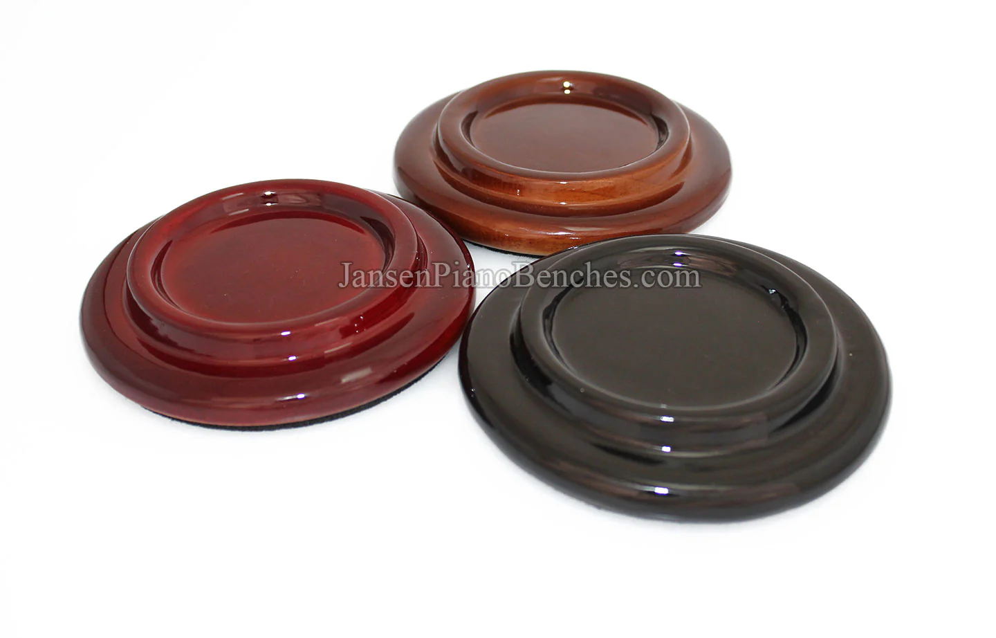 5" Hardwood Piano Caster Cups - Satin or High Gloss - Image 17