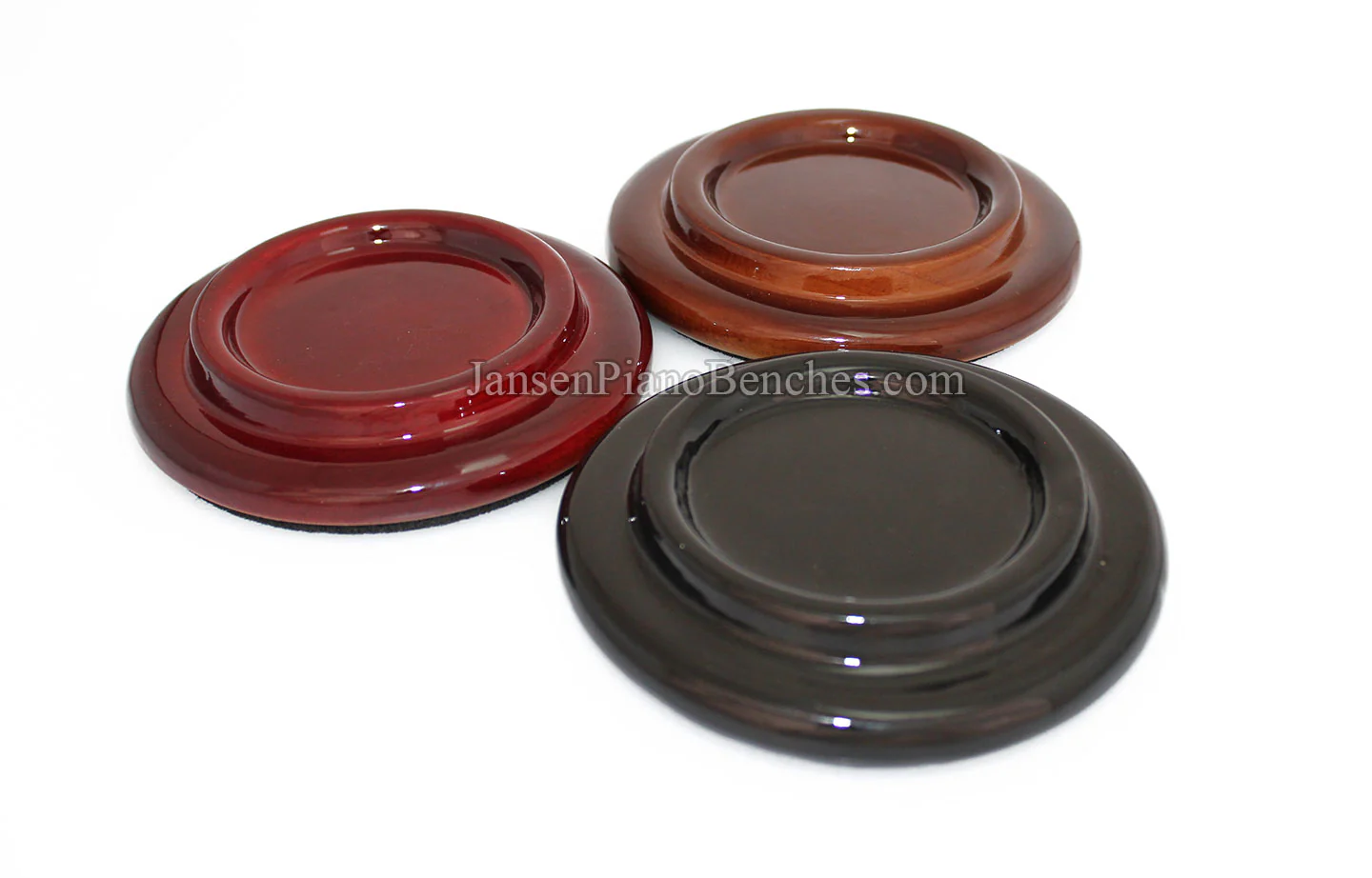 5" Hardwood Piano Caster Cups - Satin or High Gloss - Image 18