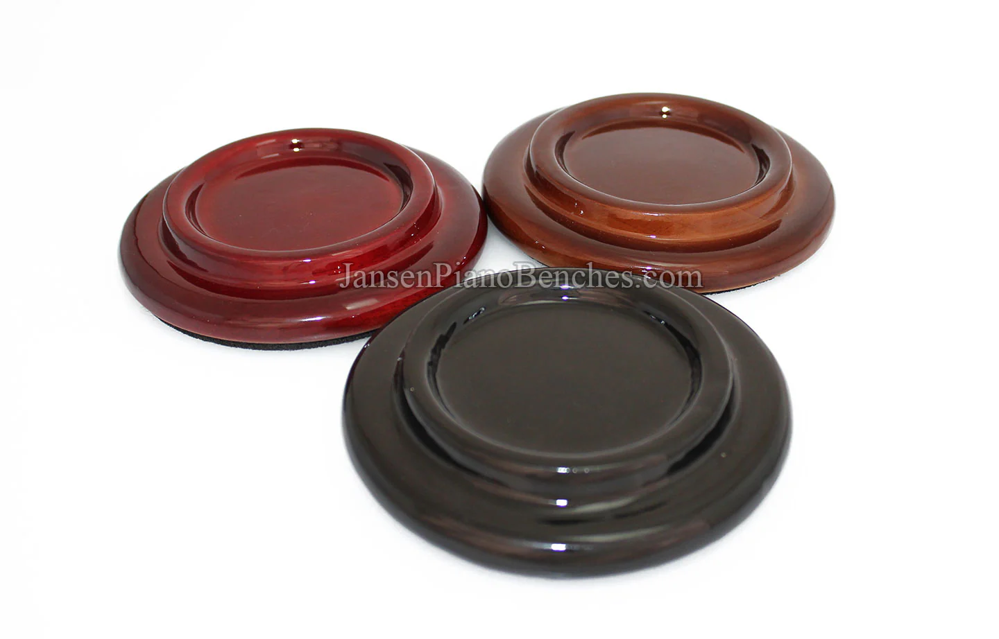 5" Hardwood Piano Caster Cups - Satin or High Gloss - Image 19
