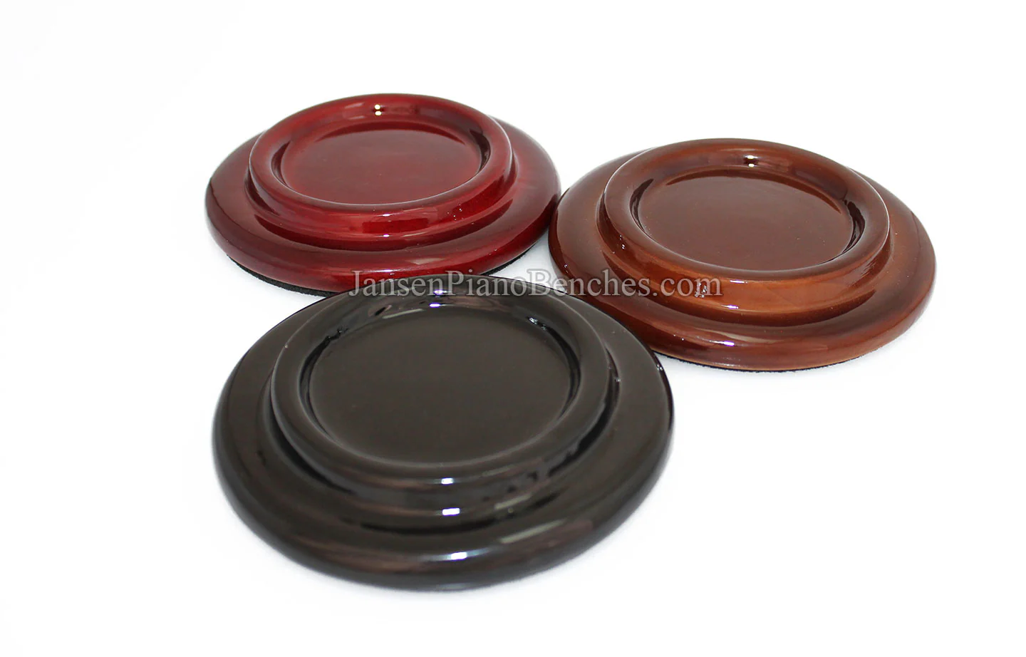 5" Hardwood Piano Caster Cups - Satin or High Gloss - Image 21