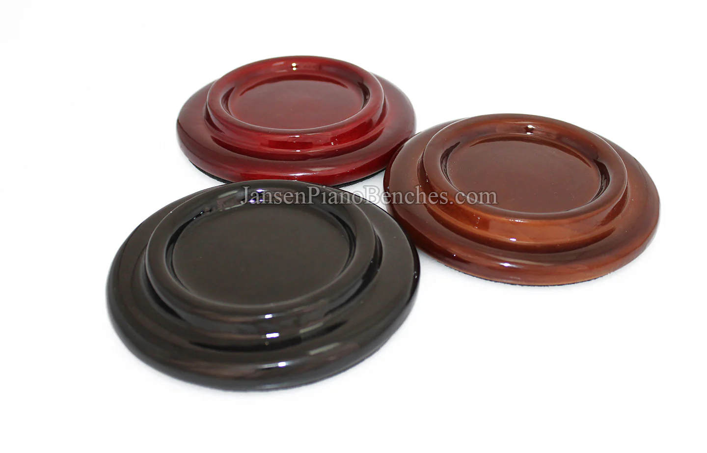 5" Hardwood Piano Caster Cups - Satin or High Gloss - Image 22