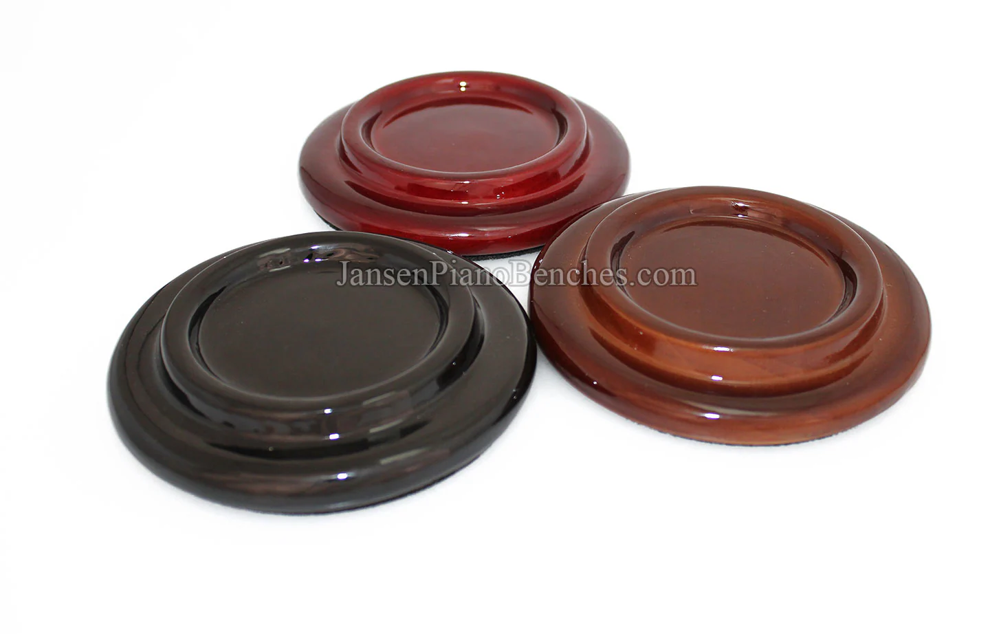 5" Hardwood Piano Caster Cups - Satin or High Gloss - Image 23