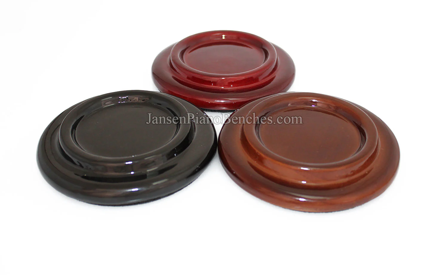 5" Hardwood Piano Caster Cups - Satin or High Gloss - Image 24