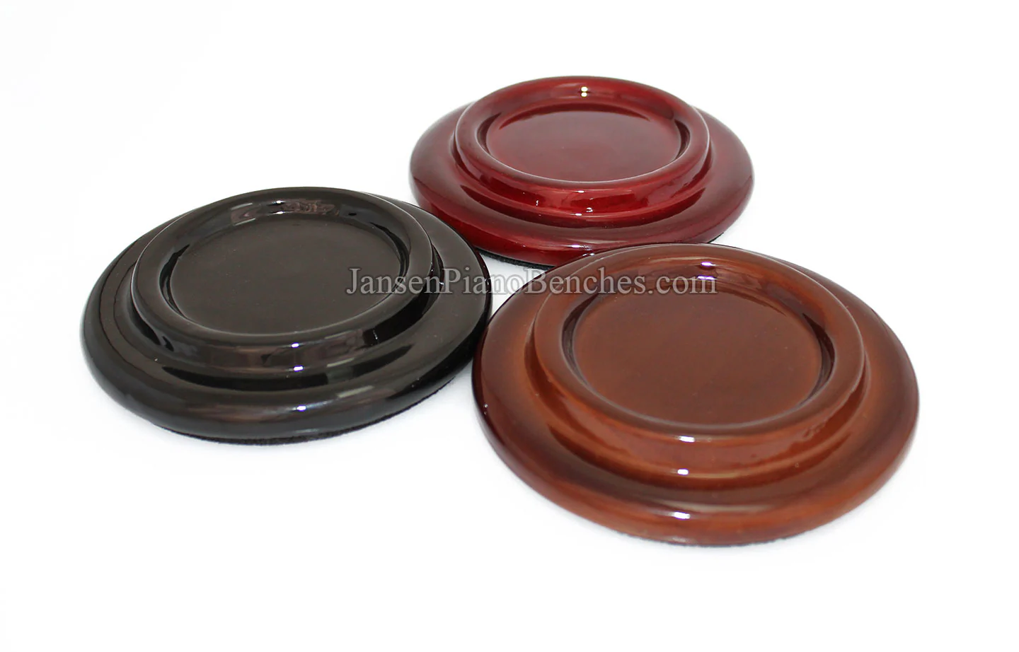 5" Hardwood Piano Caster Cups - Satin or High Gloss - Image 25