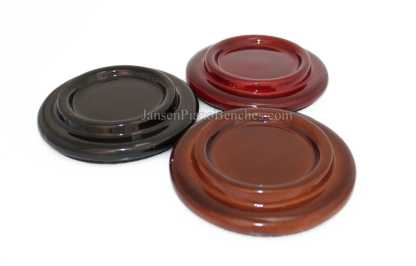 5" Hardwood Piano Caster Cups - Satin or High Gloss - Image 26