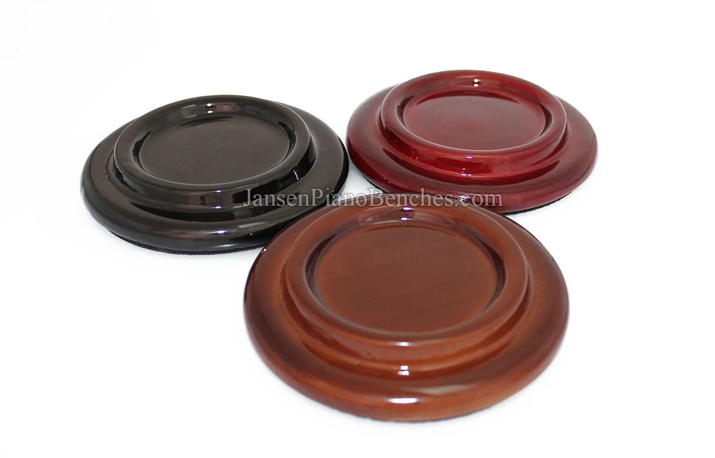 5" Hardwood Piano Caster Cups - Satin or High Gloss - Image 27